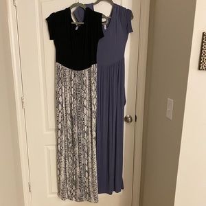 Pair of maxi dresses